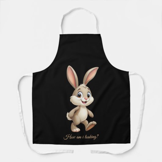 Tablier Design lapin personnalisé Apron Cute Bunny (Recto)