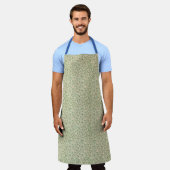 Tablier Design moderne vert feuille Apron (Porté)
