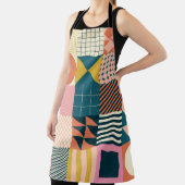 Tablier Design motif abstrait géométrique moderne avec sim (Insitu)