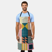 Tablier Design motif abstrait géométrique moderne avec sim (Porté)
