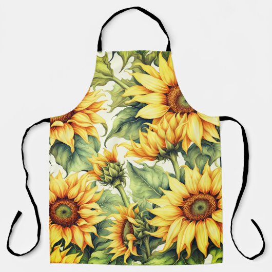 Tablier Design Motif d'art Sunflower (Recto)