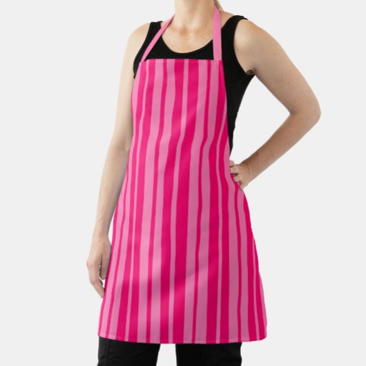 Tablier Design Motif léger et rose chaud