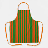 Tablier Design Motif Orange Green (Recto)