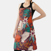 Tablier Design motif sans couture avec fleurs dessinées à (Insitu)