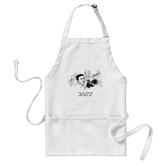 Tablier Design musicien JAZZ (Devant)
