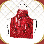 Tablier Design noir blanc rouge