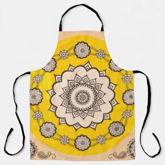 Tablier Design ornemental Mandala, style ethnique