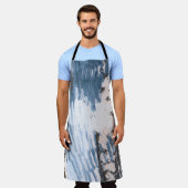 Tablier Design peint à la main. Style artistique unique. R (Porté)