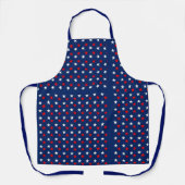 Tablier Design Red White et Blue Stars (Recto)