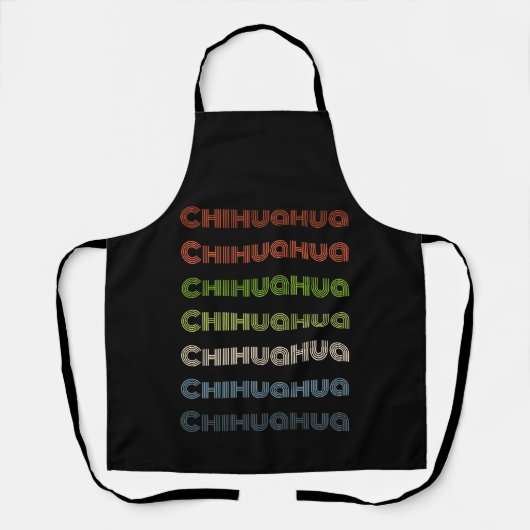 Tablier Design rétro Chihuahua (Recto)