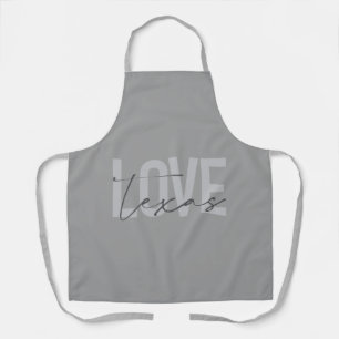 Tablier Design simple, moderne, urbain, cool Love Texas