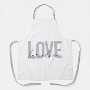 Tablier Design simple, urbain, moderne, cool Love Barcelon