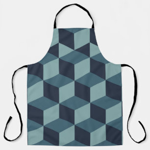 Tablier 	Design tendance vintage bloc de couleur abstrait 