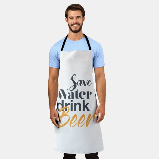 Tablier Design urbain, tendance, drôle, économiser de l'ea (Porté)
