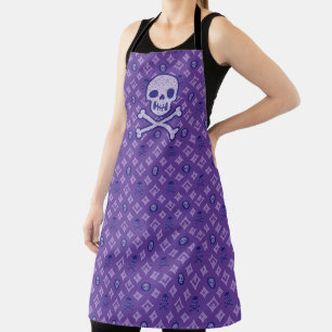 Tablier Designer Halloween ! Louis V Inspiré Crânes