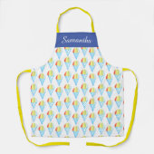 Tablier Dessert de cône froid coloré (Recto)