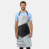 Tablier Dessin Abstrait à main levée : Arrière - plan arti (Porté)