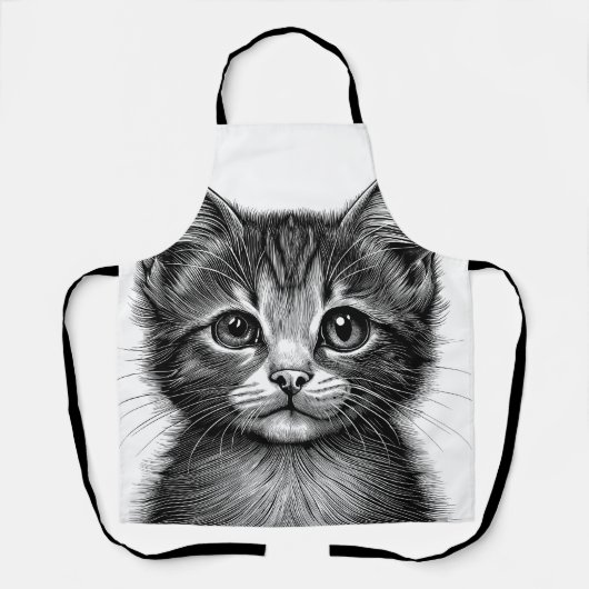 Tablier Dessin adorable de Young Cat (Recto)