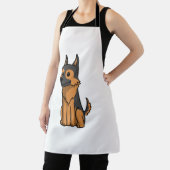 Tablier Dessin animé de German Shepherd (Insitu)