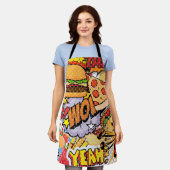 Tablier Dessin Animé de Nourriture (Porté)