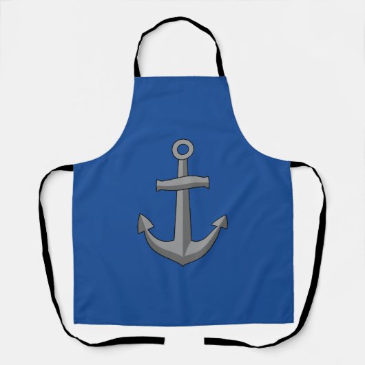 Tablier Dessin animé d'une ancre de bateau (Recto)