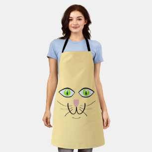 Tablier Dessin animé visage drôle de chat-29034