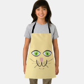 Tablier Dessin animé visage drôle de chat-29034 (Insitu)