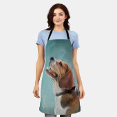 Tablier Dessin Beagle de chien (Porté)