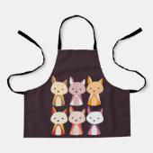Tablier Dessin coloré Fox (Recto)