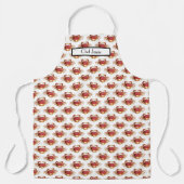 Tablier Dessin Crabe Noir Rouge Vintage #2 (Recto)
