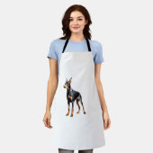 Tablier Dessin crayon couleur d'un Doberman Pinscher. Esse (Porté)