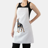 Tablier Dessin crayon couleur d'un Doberman Pinscher. Esse (Insitu)