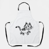 Tablier Dessin Cute Stripé Kitts (Recto)