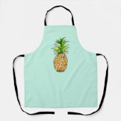 Tablier dessin d'ananas aquarelle (Recto)