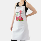 Tablier Dessin d'aquarelle de pastèque et fraises (Insitu)