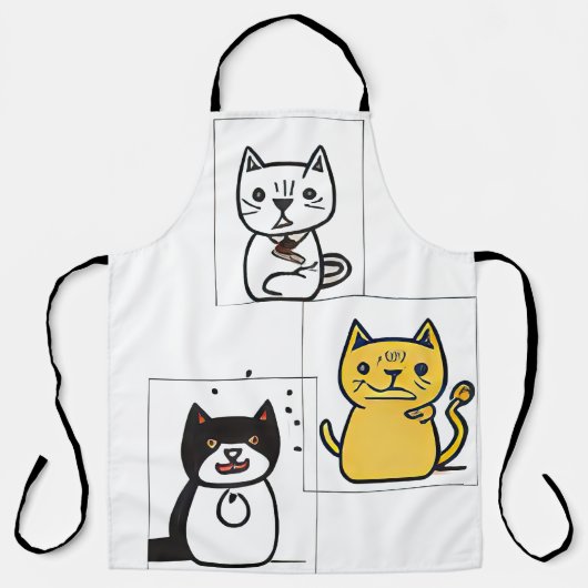 Tablier Dessin de chat (Recto)