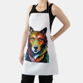 Tablier dessin de chien coloré - (Insitu)