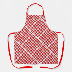 Tablier Dessin de cœurs diagonaux