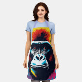 Tablier Dessin de dessin de peinture Gorilla Pop (Porté)
