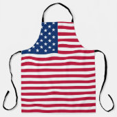 Tablier Dessin de fierté du drapeau américain USA (Recto)