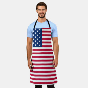 Tablier Dessin de fierté du drapeau américain USA