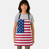 Tablier Dessin de fierté du drapeau américain USA (Insitu)