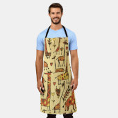 Tablier Dessin De Giraffe, Amusant Design Sans Fil. (Porté)
