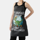Tablier Dessin de sorcière d'Halloween de dinosaure drôle (Insitu)