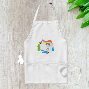 Tablier Dessin esquisse de fille joueuse avec crayons colo