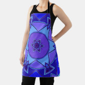Tablier Dessin Mandala bleu et violet (Insitu)