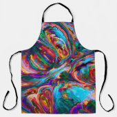 Tablier Dessin moderne de peintures (Recto)