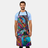 Tablier Dessin moderne de peintures (Porté)