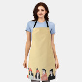 Tablier Dessin moderne simple des jeunes cool (Porté)