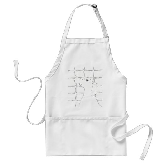 Tablier Dessin original Chien chinois année 2018 Apron (Devant)
